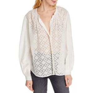 NWT Joie Janah B Broderie Anglaise Top